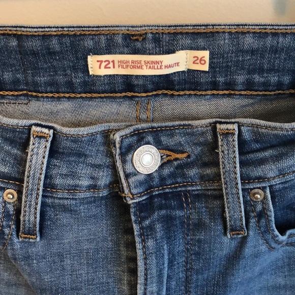 Levi’s 721 High Rise Skinny Women’s Jeans - Lapis Air/Light Wash - Picture 2 of 4